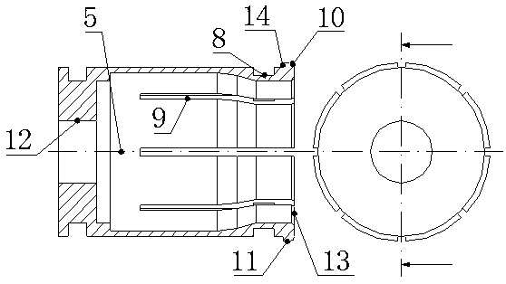 Anti-cutting installation tool for blind hole rubber ring