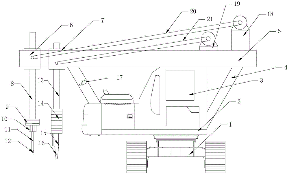 Crawler-type mountain drilling machine