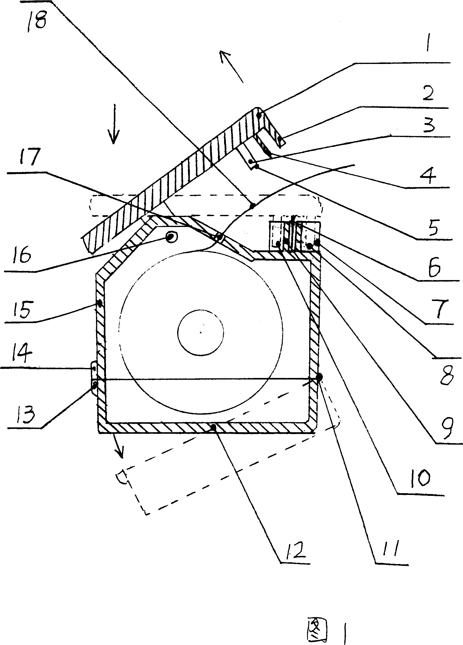 Plastic fresh-keeping membrane box with integral box body and cutting device