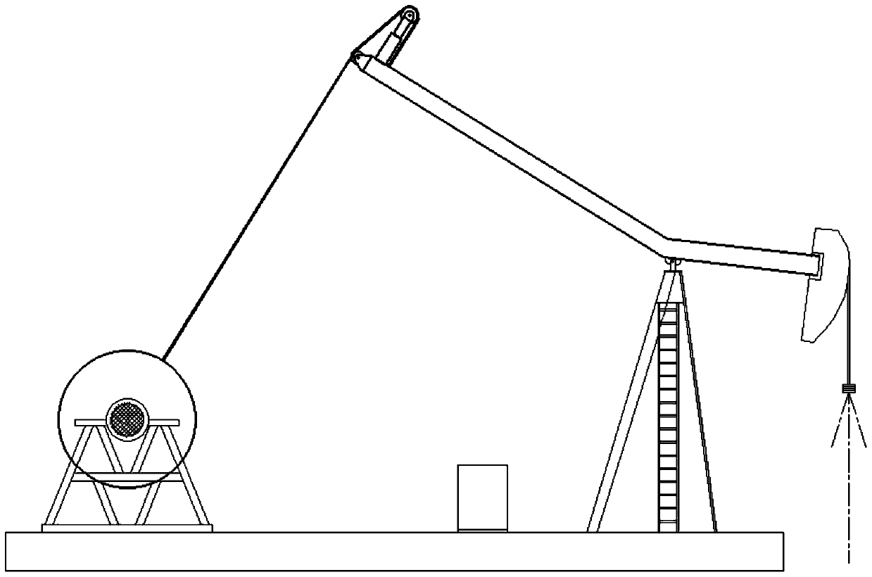 Wheel-shaft type energy saving beam-pumping unit