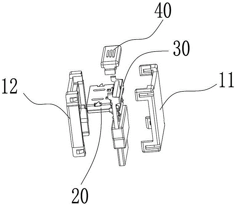 High-speed connector module with key structure