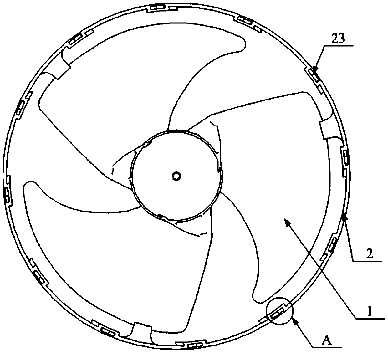 Axial fans and window air conditioners