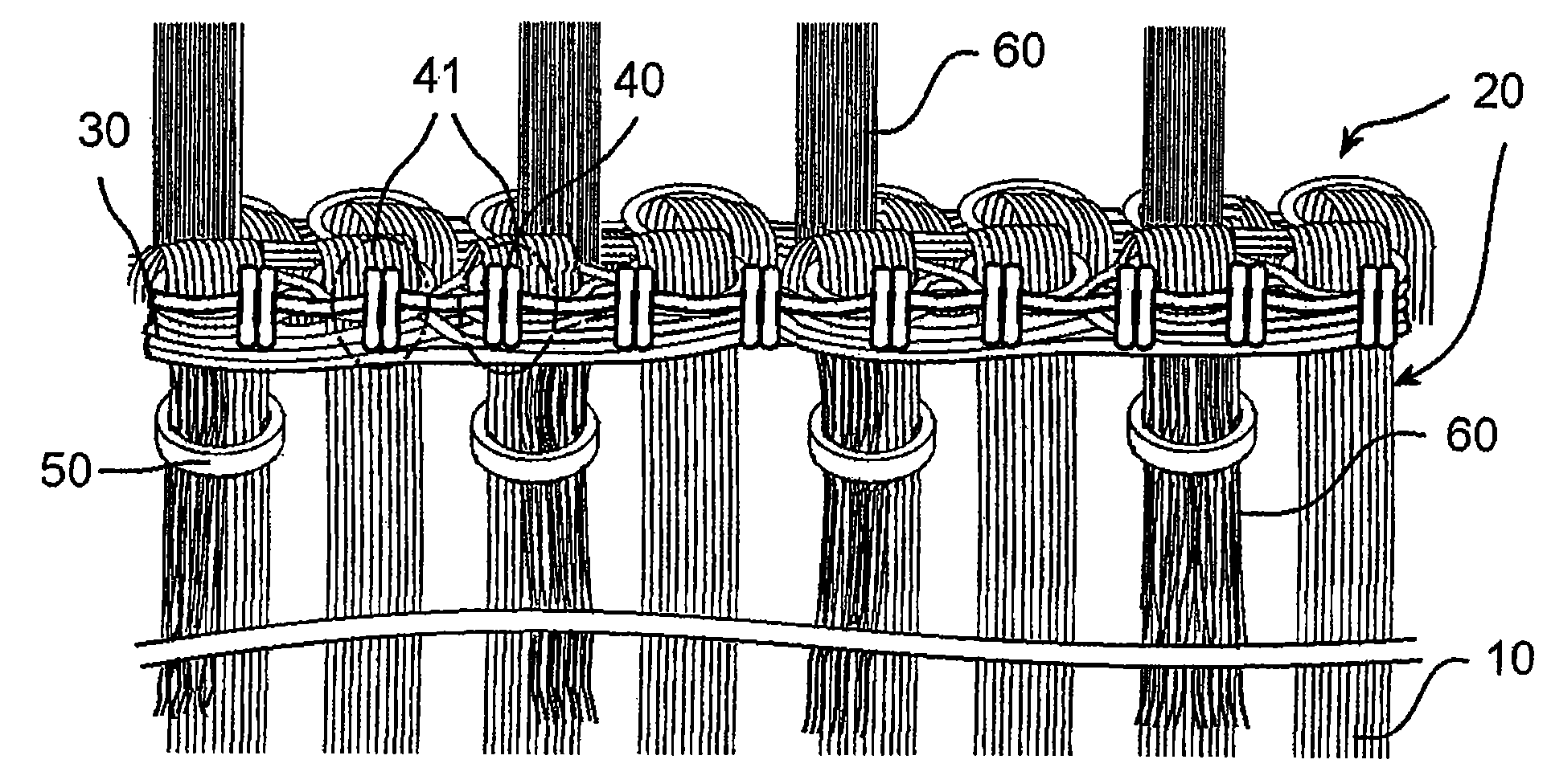 Weft for hair extension and a method of extending the weft for hair extension to real hair