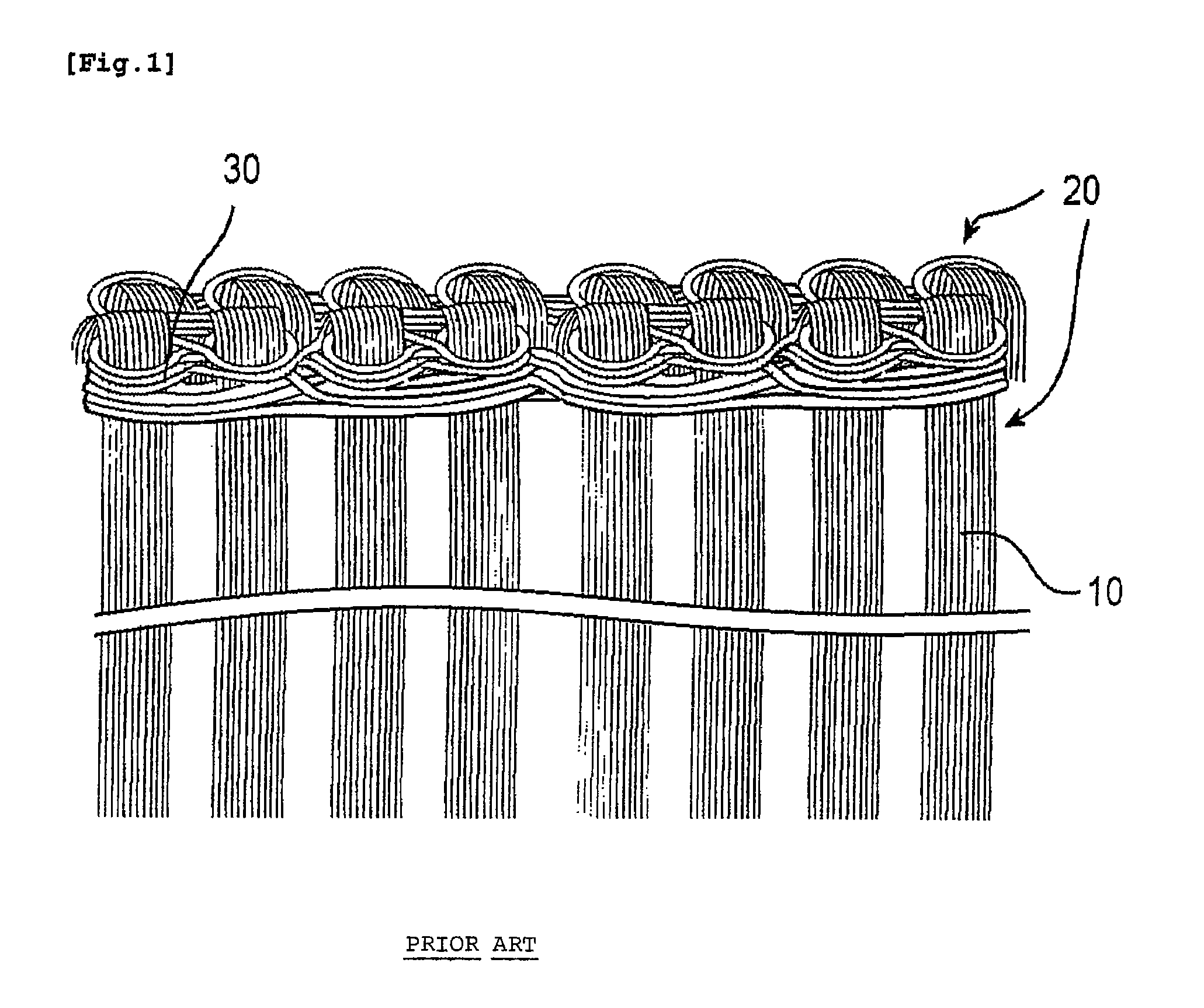 Weft for hair extension and a method of extending the weft for hair extension to real hair