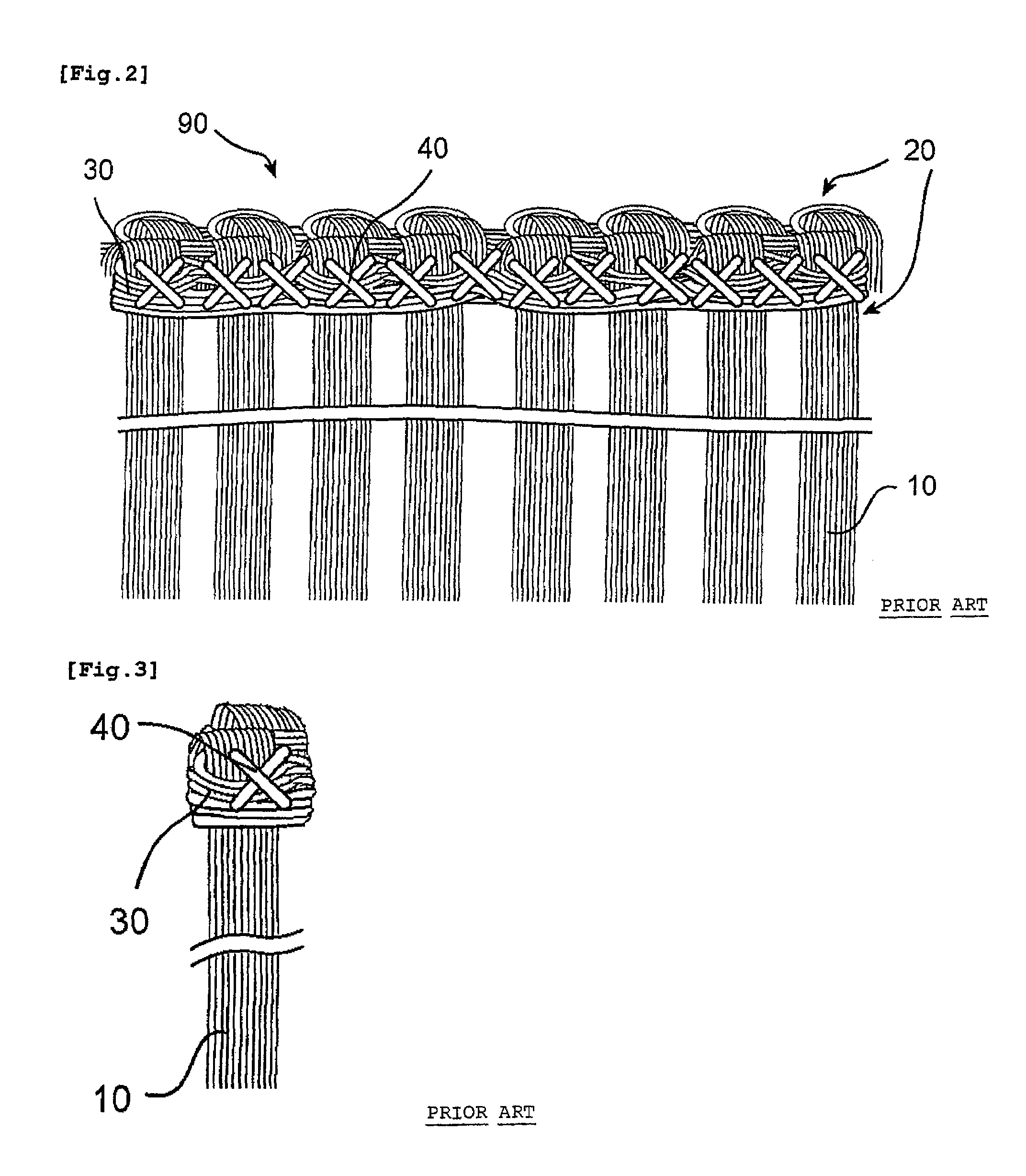 Weft for hair extension and a method of extending the weft for hair extension to real hair