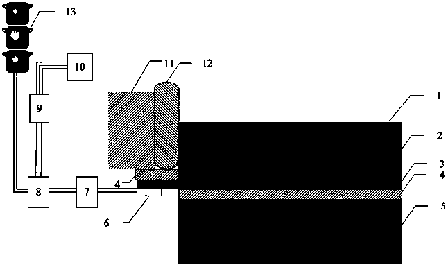 Heat conduction asphalt concrete road surface temperature difference power generation system