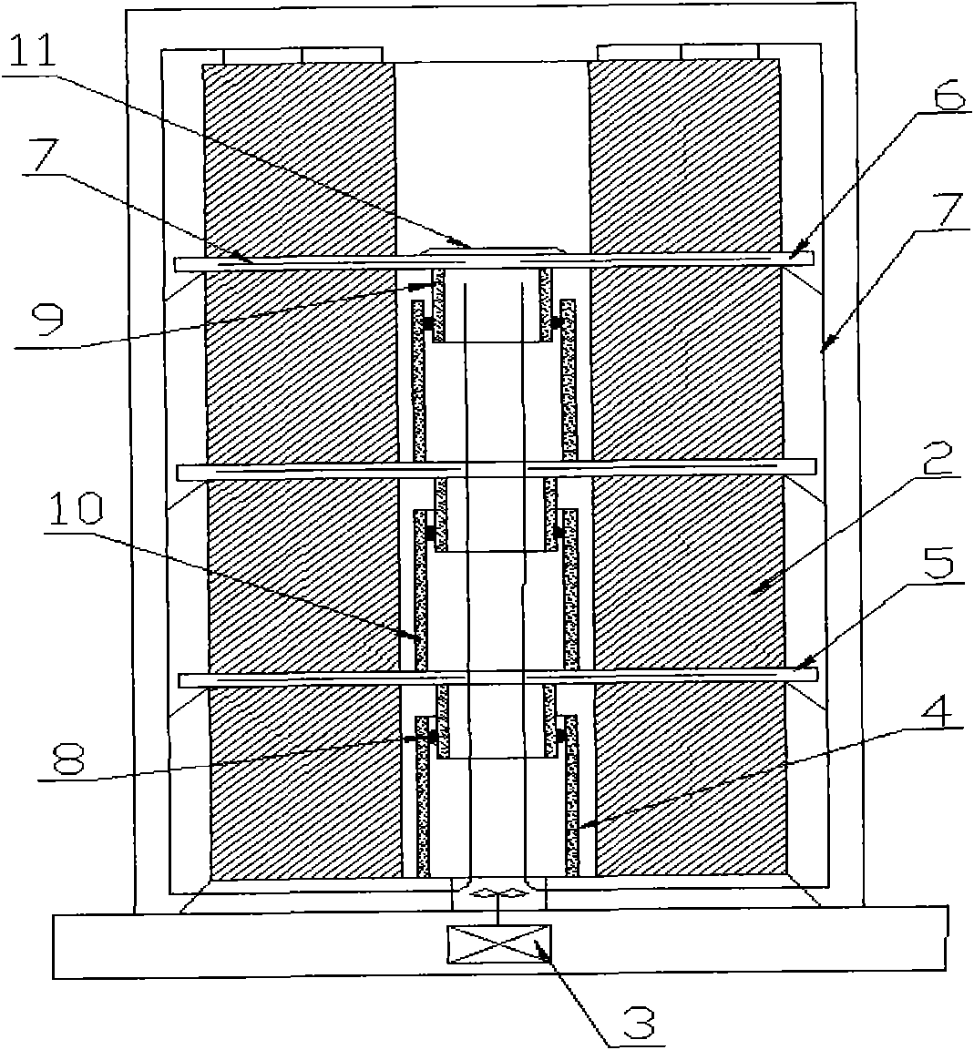 Direct strong convection board used for hood-type annealing furnace and automatically suitable for cold-rolling strip steel bandwidth and working method thereof