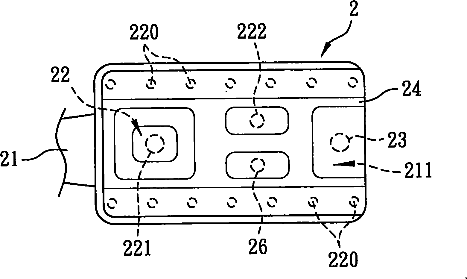 Rearview mirror device with illumination function