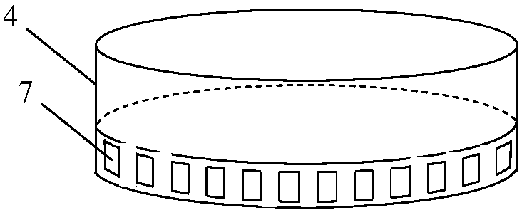 Conical extraction element with double flow channels and flow-through extraction method