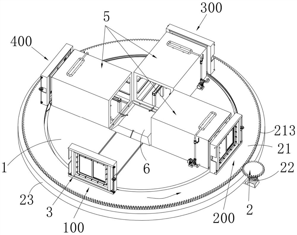 Multi-station door and window three-property detection method