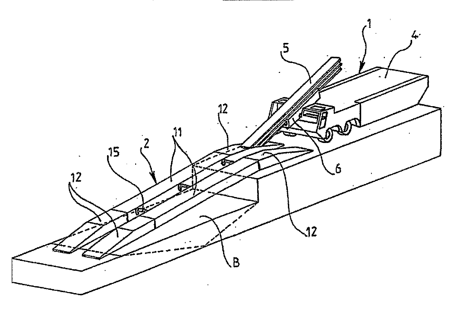 System for transporting a span on a road vehicle capable of being transformed into an amphibious vehicle enabling the crossing of a dry or water-filled gap by any road vehicle