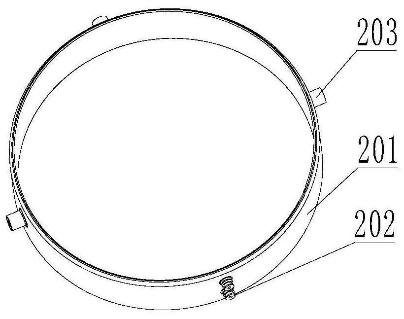 An assembly and method suitable for batch electron beam welding of sputter rings