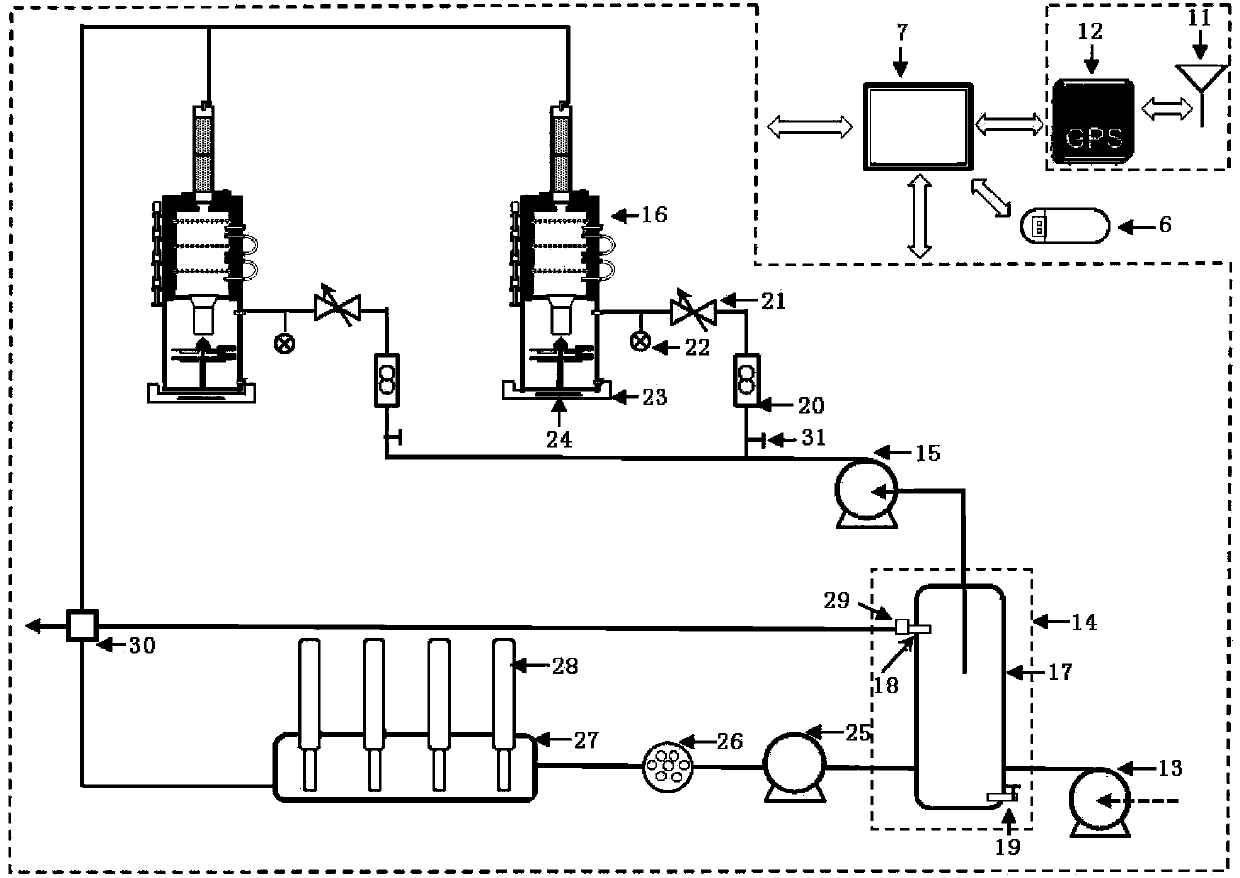 Ocean environment and sample collection system based on merchant ship carrying