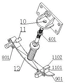 Plate chain slag remover bending angle limit protector