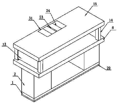 Adjustable-height domestic office table with function of exercising