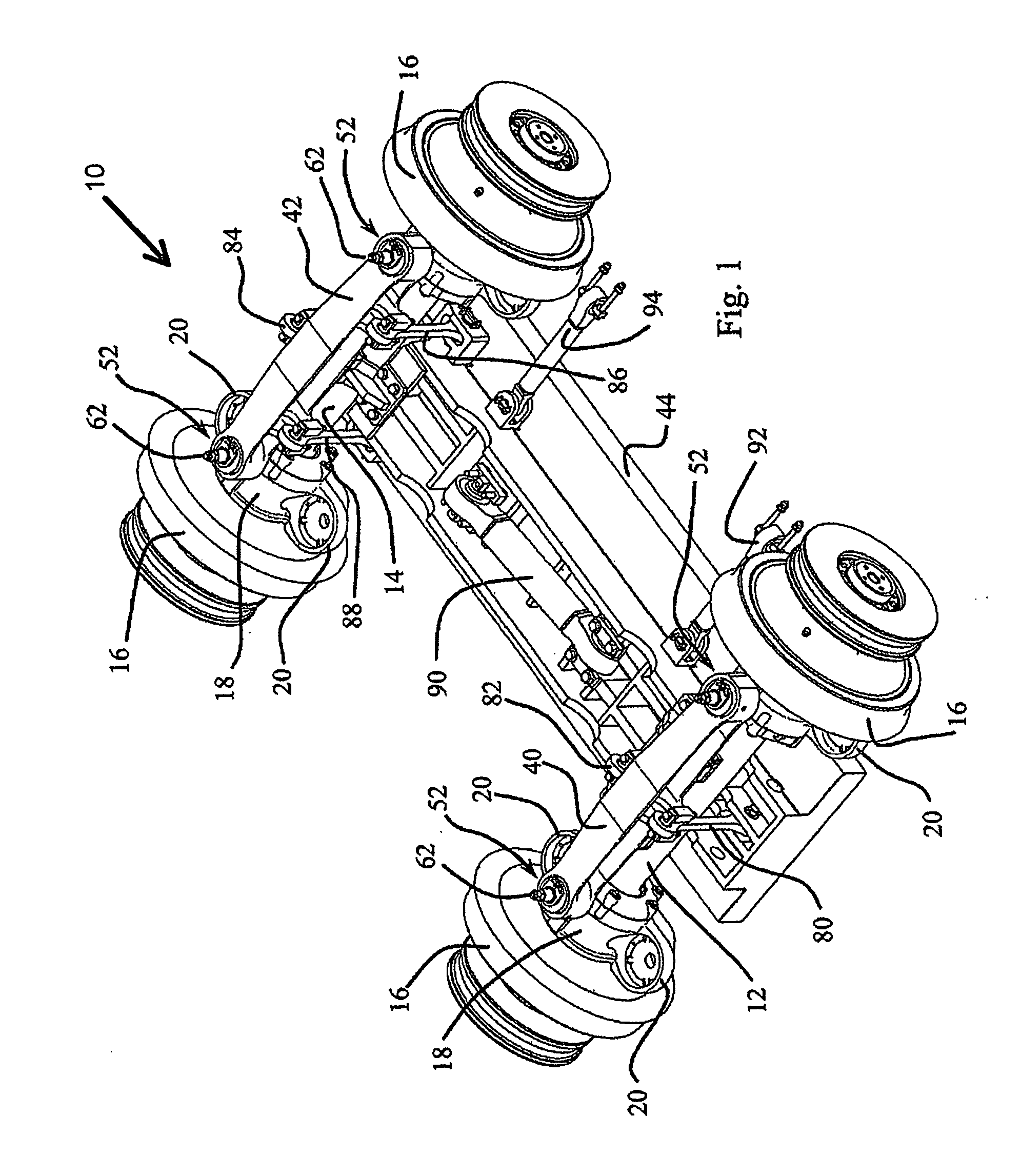 Railway bogie provided with a linear induction motor