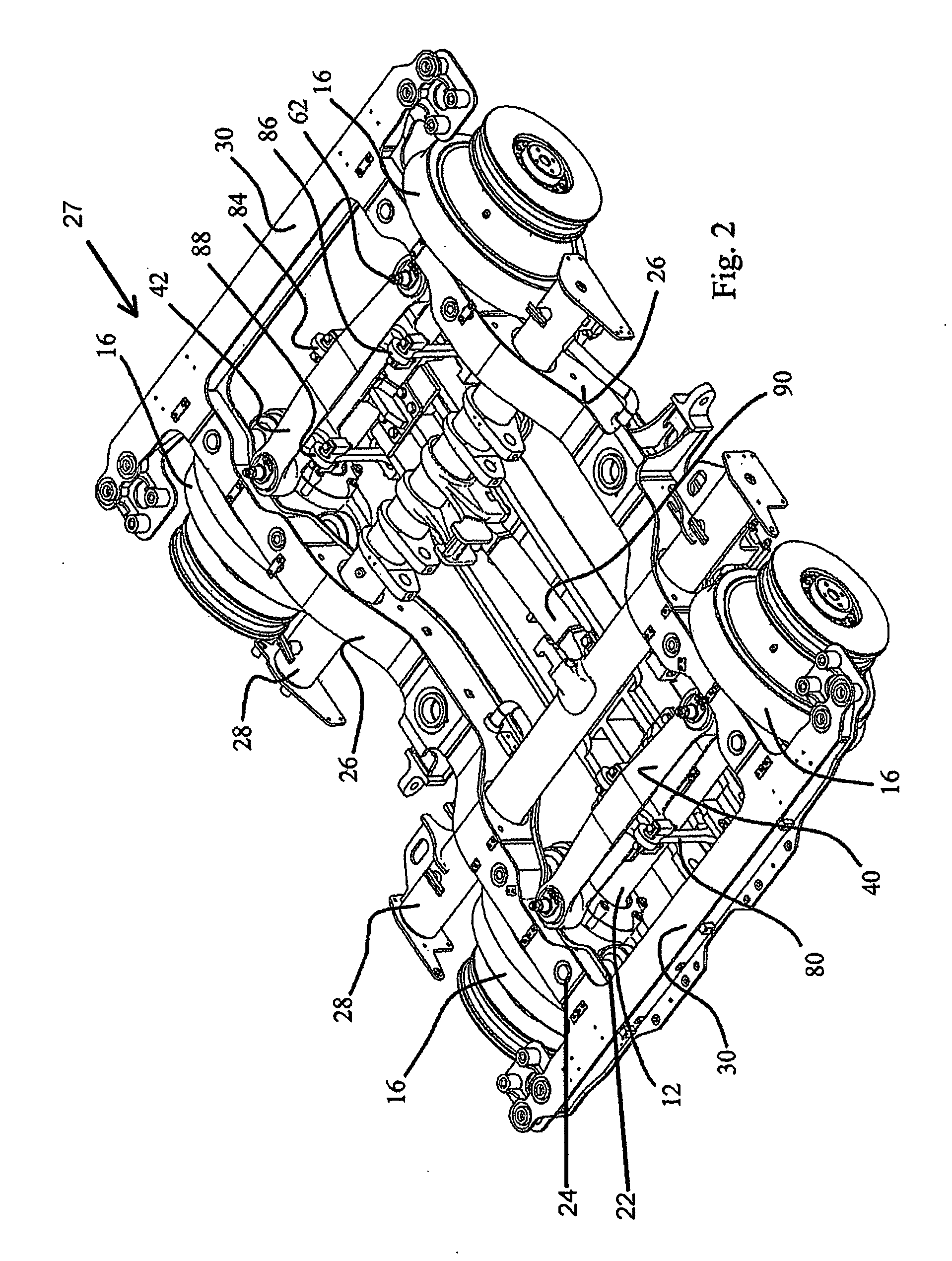 Railway bogie provided with a linear induction motor