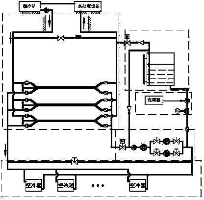 Pressure-adjustable mine high- and low-pressure water energy exchange system