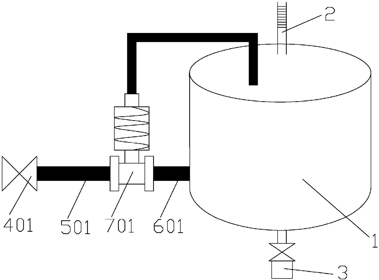 Self-operated temperature control valve detection device and detection method