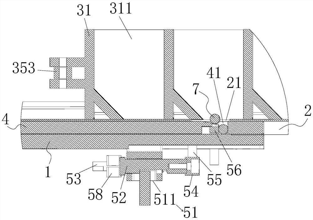 Horizontal automatic sampling device