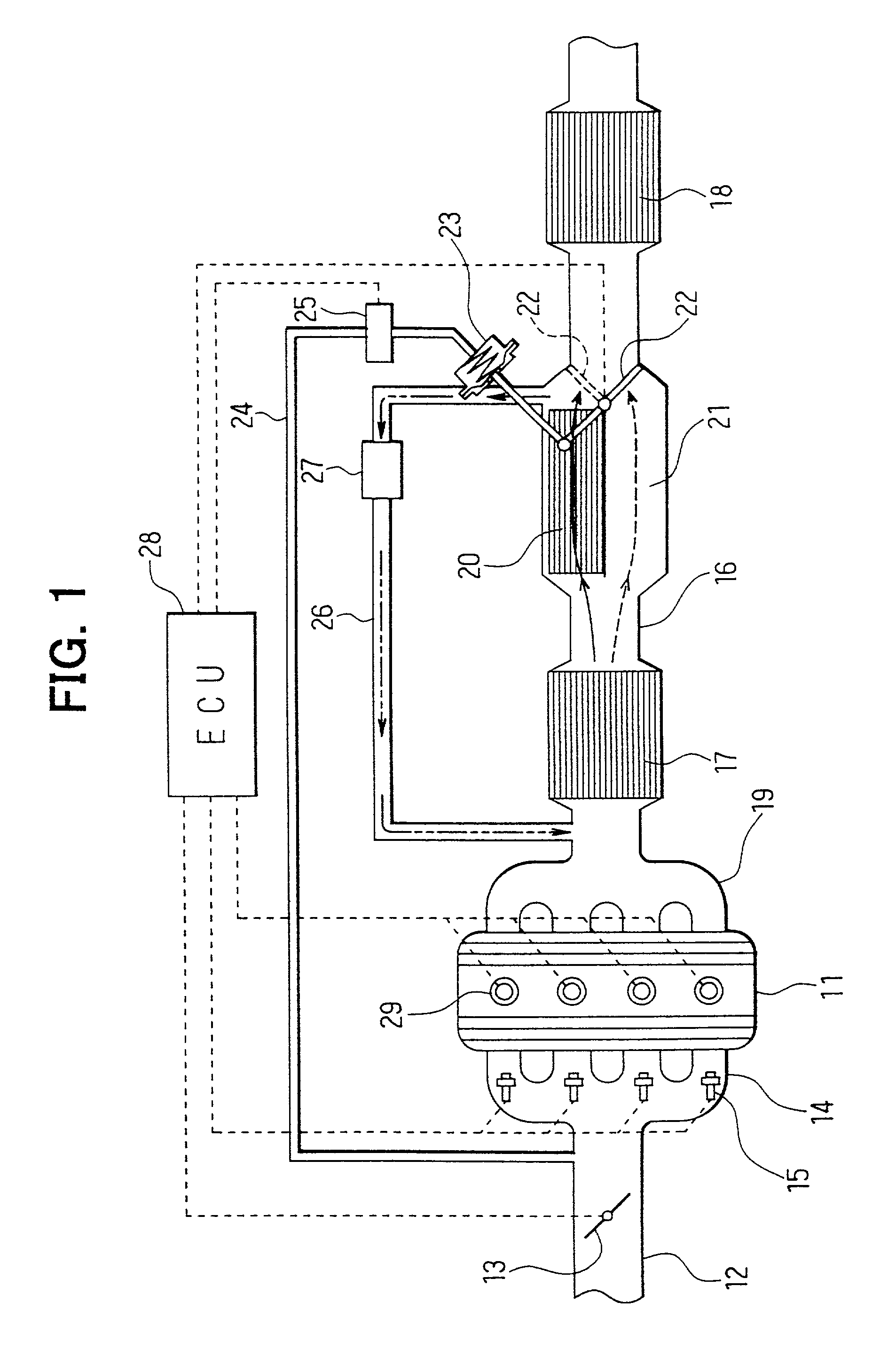 Exhaust gas purification apparatus of internal combustion engine