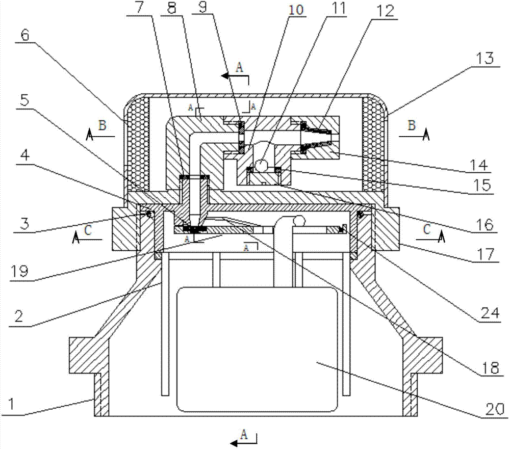 Valve special for pressure-bearing water storing device