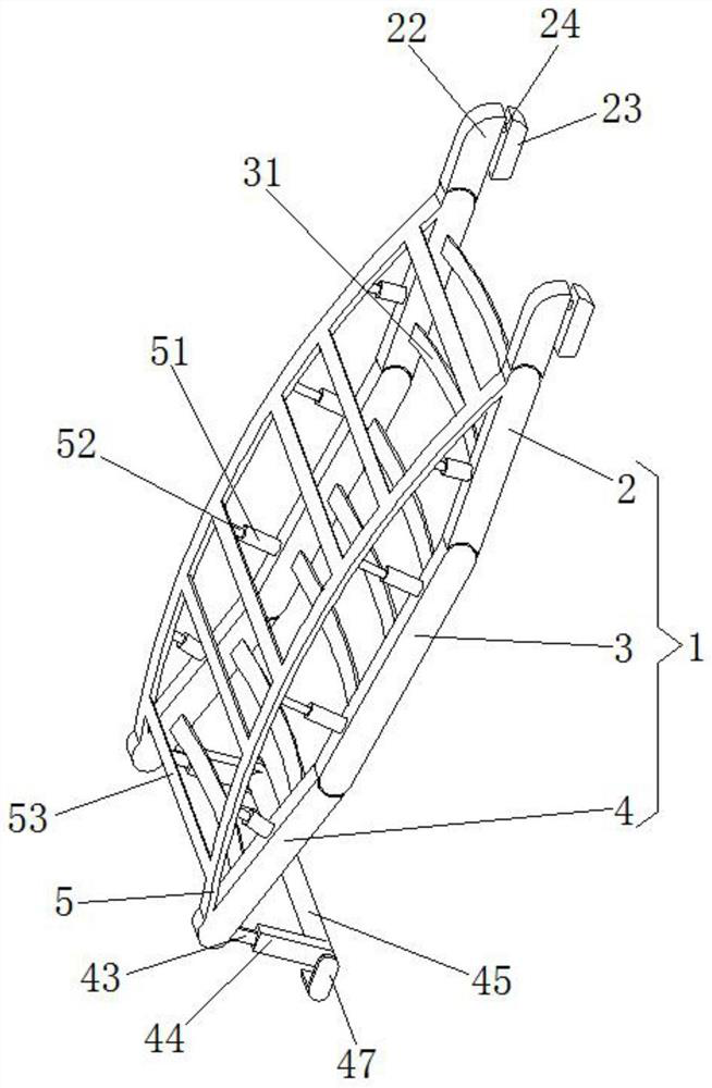 Portable sitting and lying auxiliary backrest supporting device