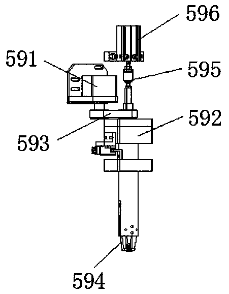 Automatic buckle assembly machine of automobile rear wind deflector