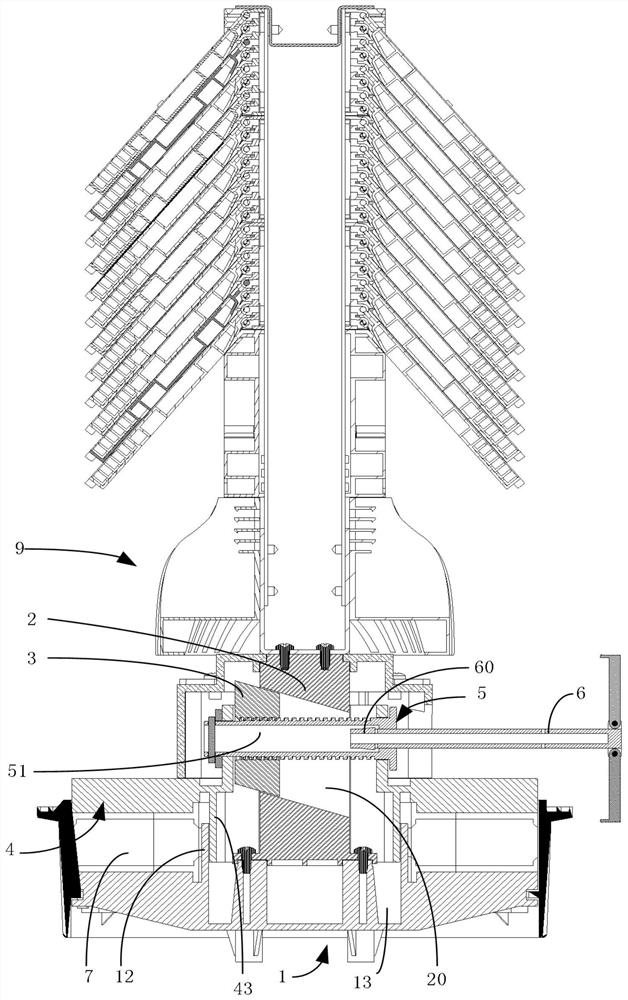 Extrusion device for sealing optical cable joint box and optical cable joint box