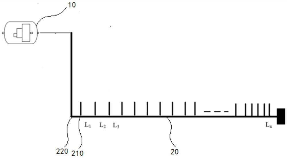 Bubble curtain blowdown system and control method for bubble curtain blowdown system