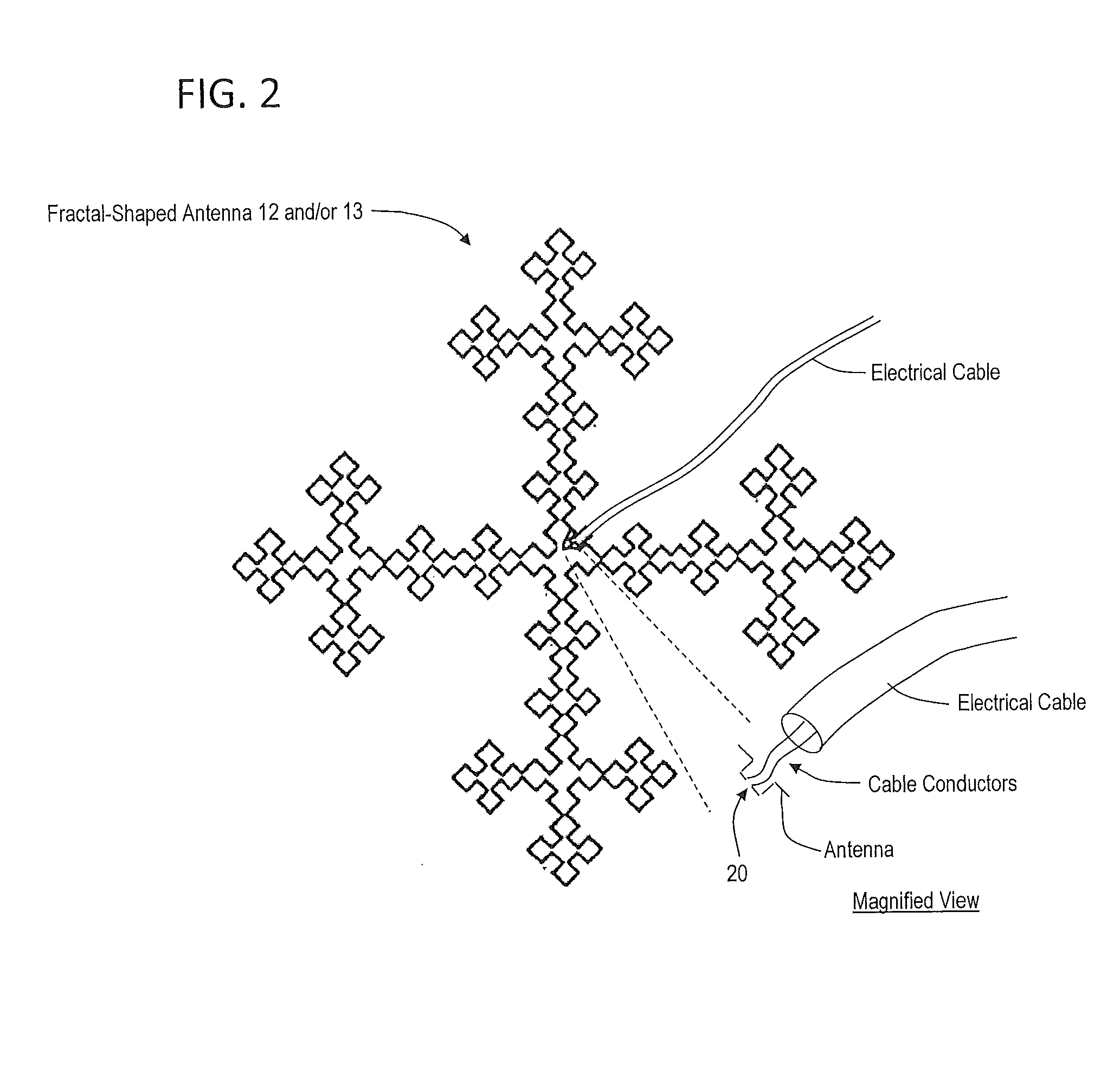 Fractal shaped antenna for downhole logging