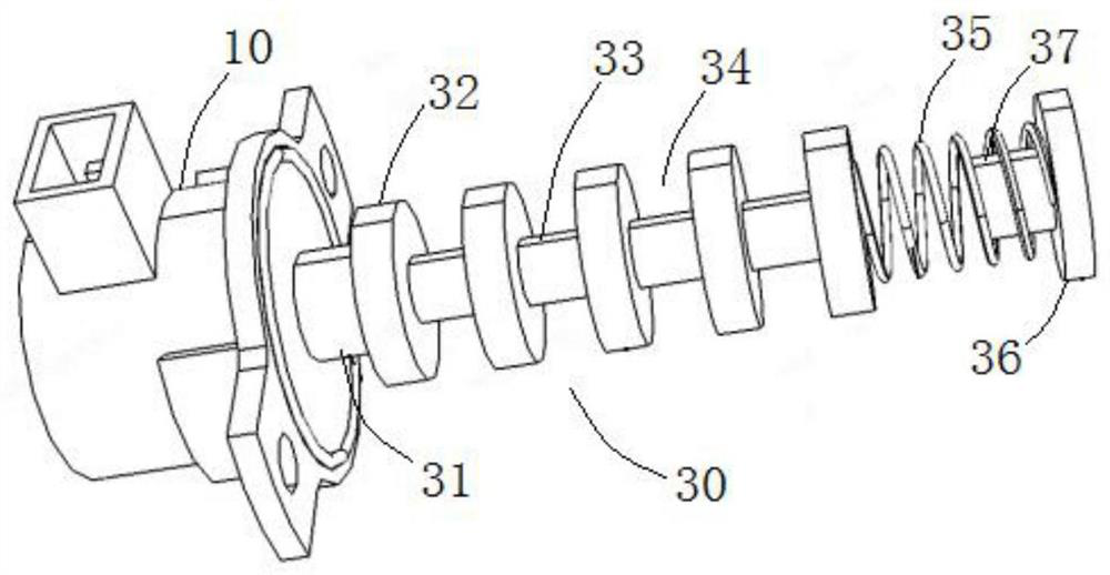 Gearbox and electromagnetic valve thereof