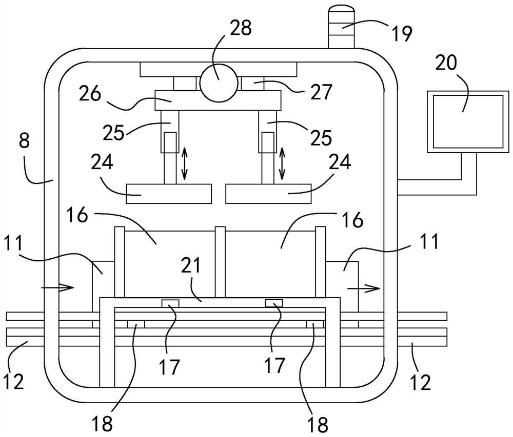 Automatic bottle packing device for hand sanitizer gel production line