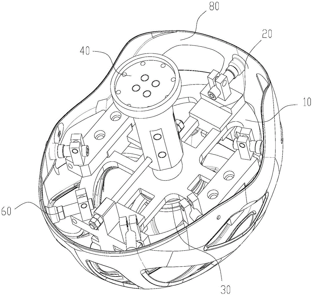 Linkage type robot clamping device