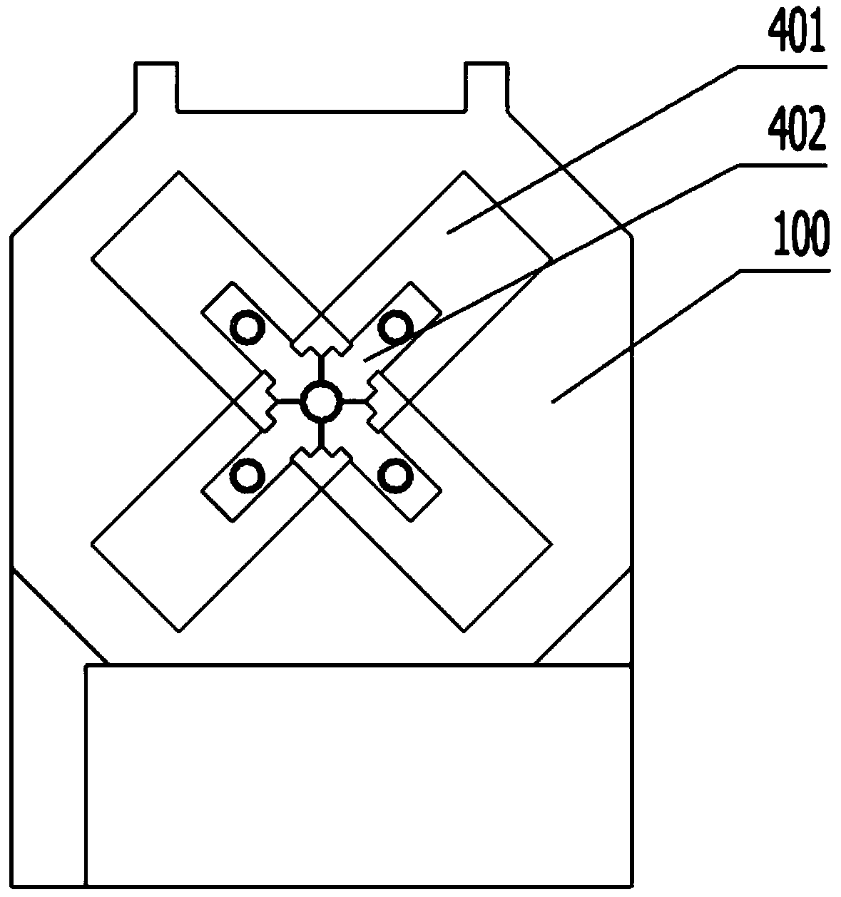 Equipment for stabilizing steel tube punch pin