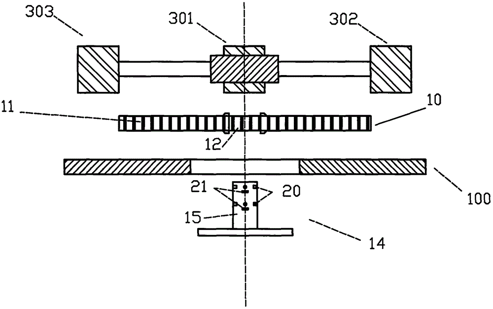 Device for conducting positioning and machining in gear surface treatment process