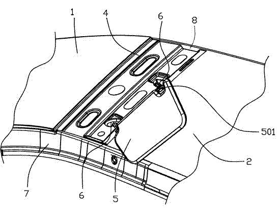 Automobile provided with backwards extending front windshield