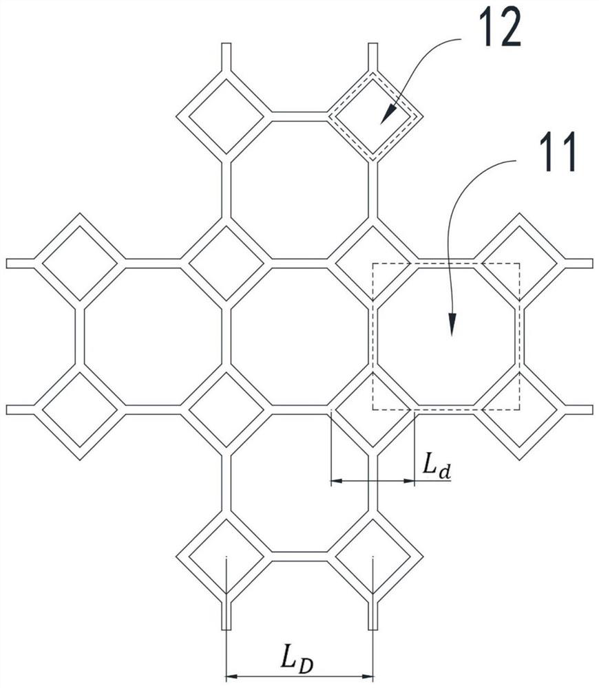 Multi-stage honeycomb structure and design method