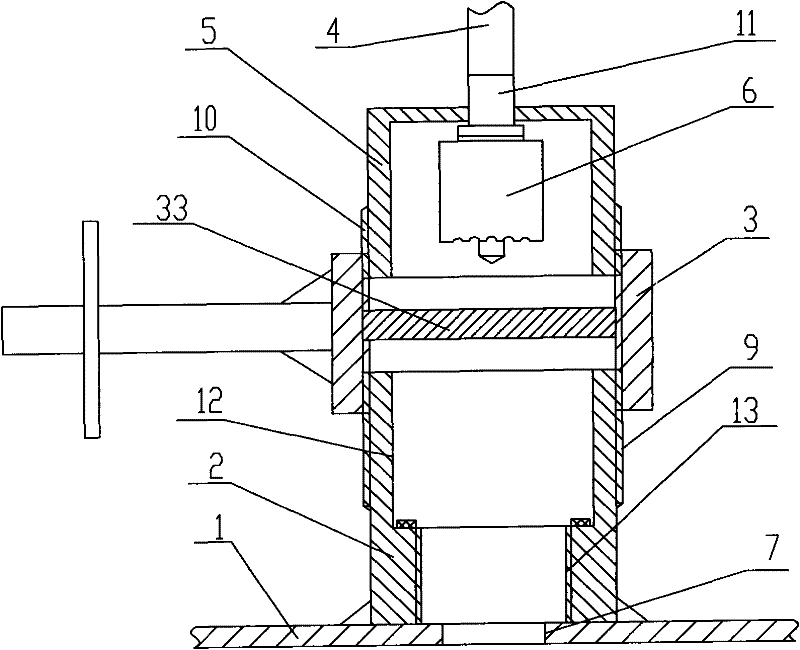 Pressed punching production stoppage-free temperature measuring method for pipeline