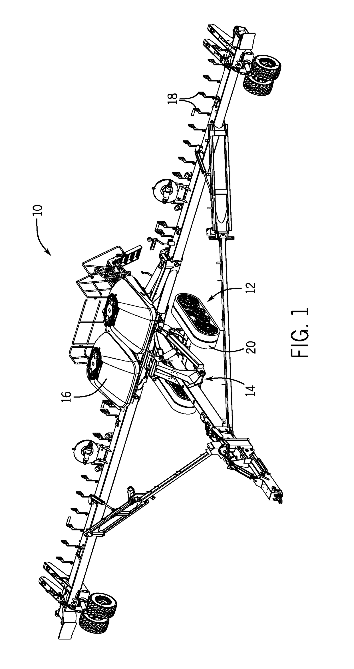 Implement steerable track assembly with pivoting steering actuator