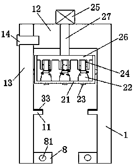 Automatic cleaning device used for escalator hand strap