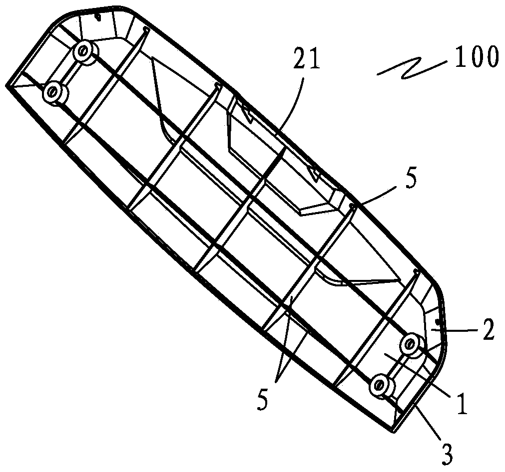 Back decorative plate of generating set