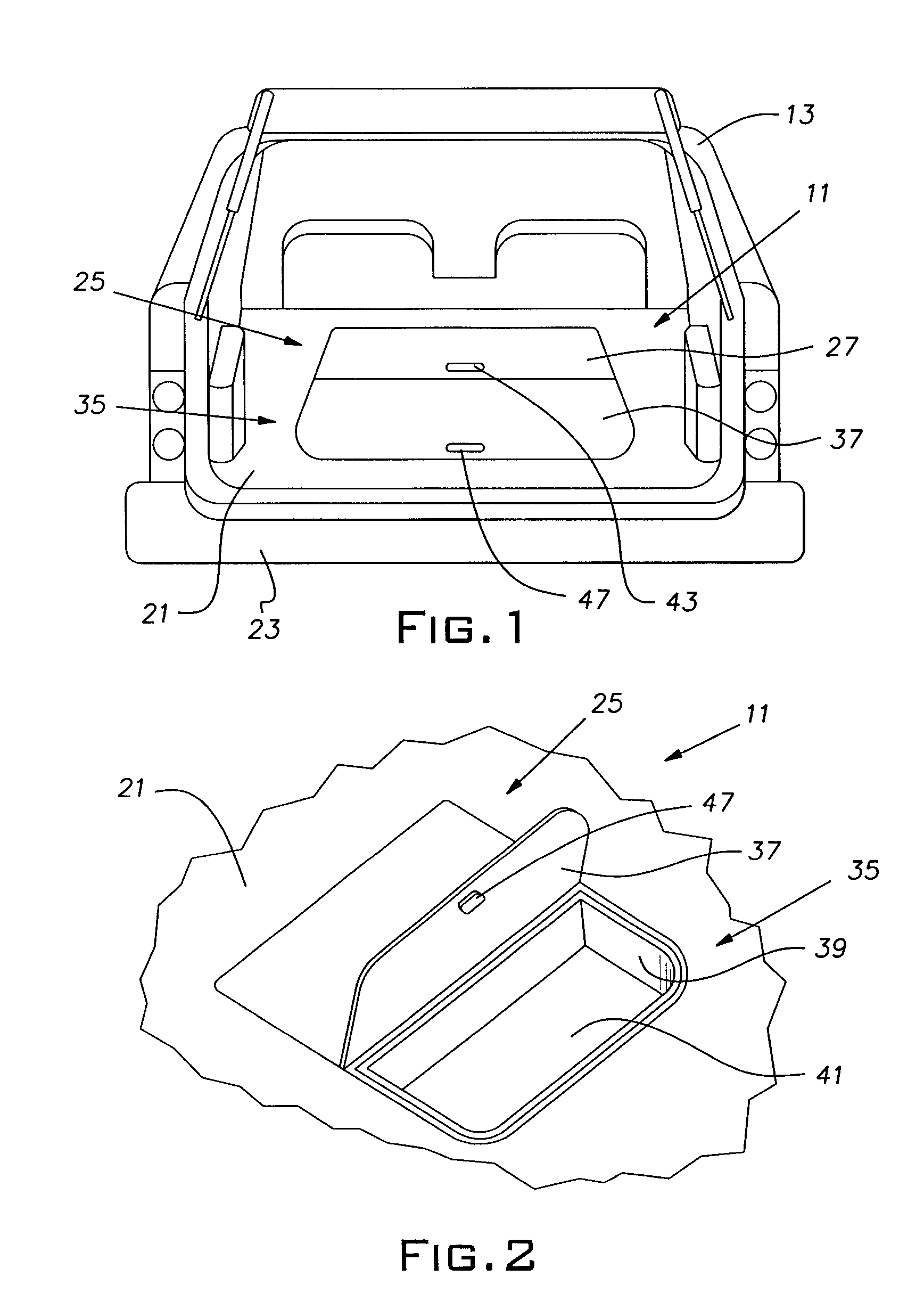 Convenient storage solutions in cargo area