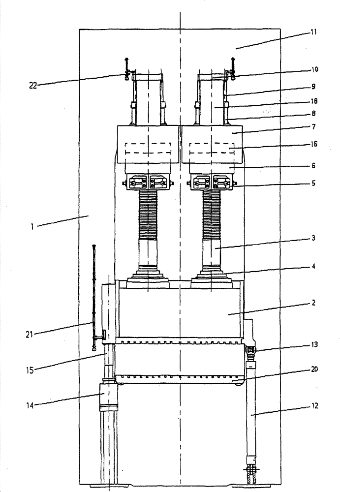 Hydraulic press for plastic and metal processing