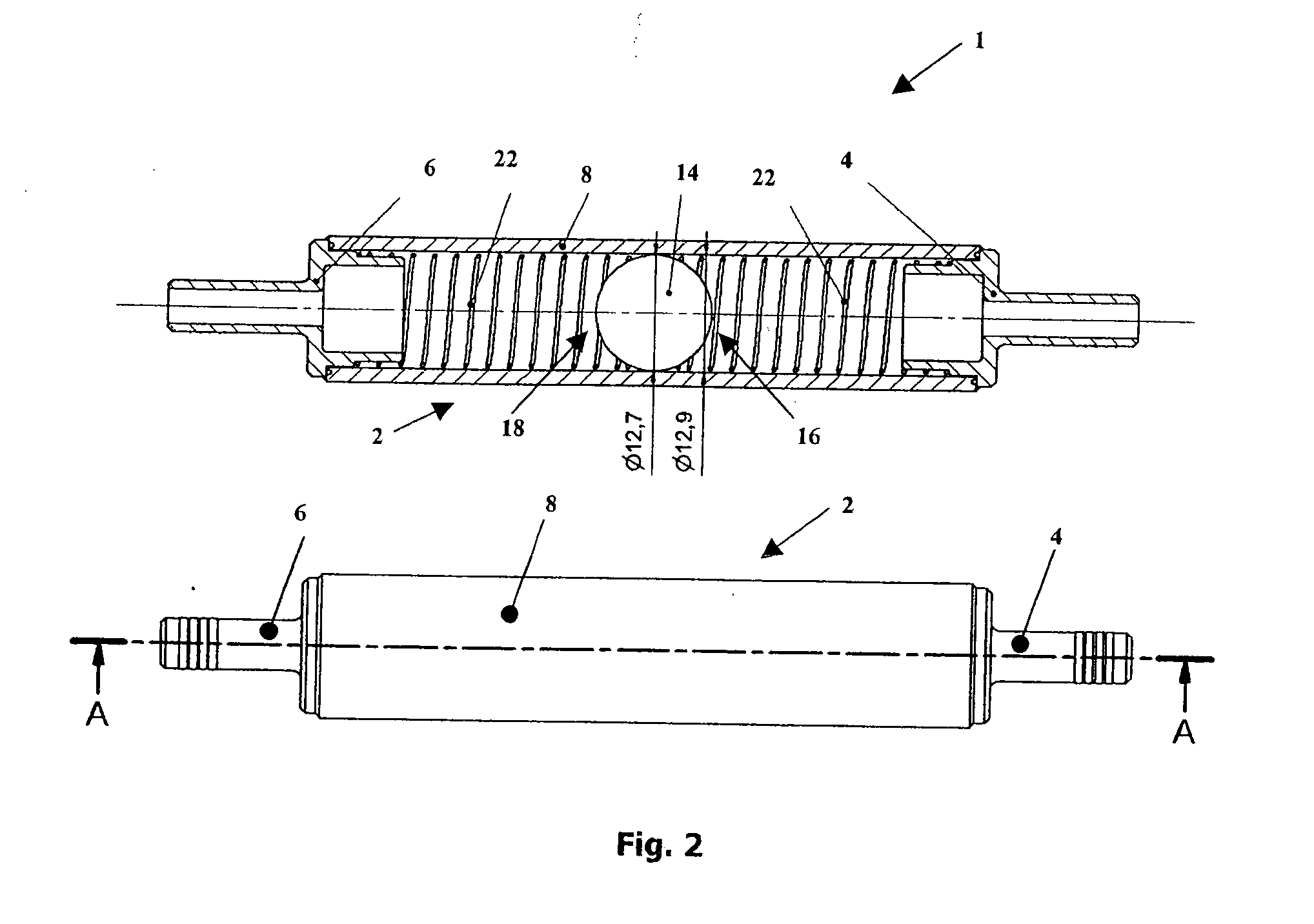 Device for detecting the unbalance of a rotatable component of a domestic appliance