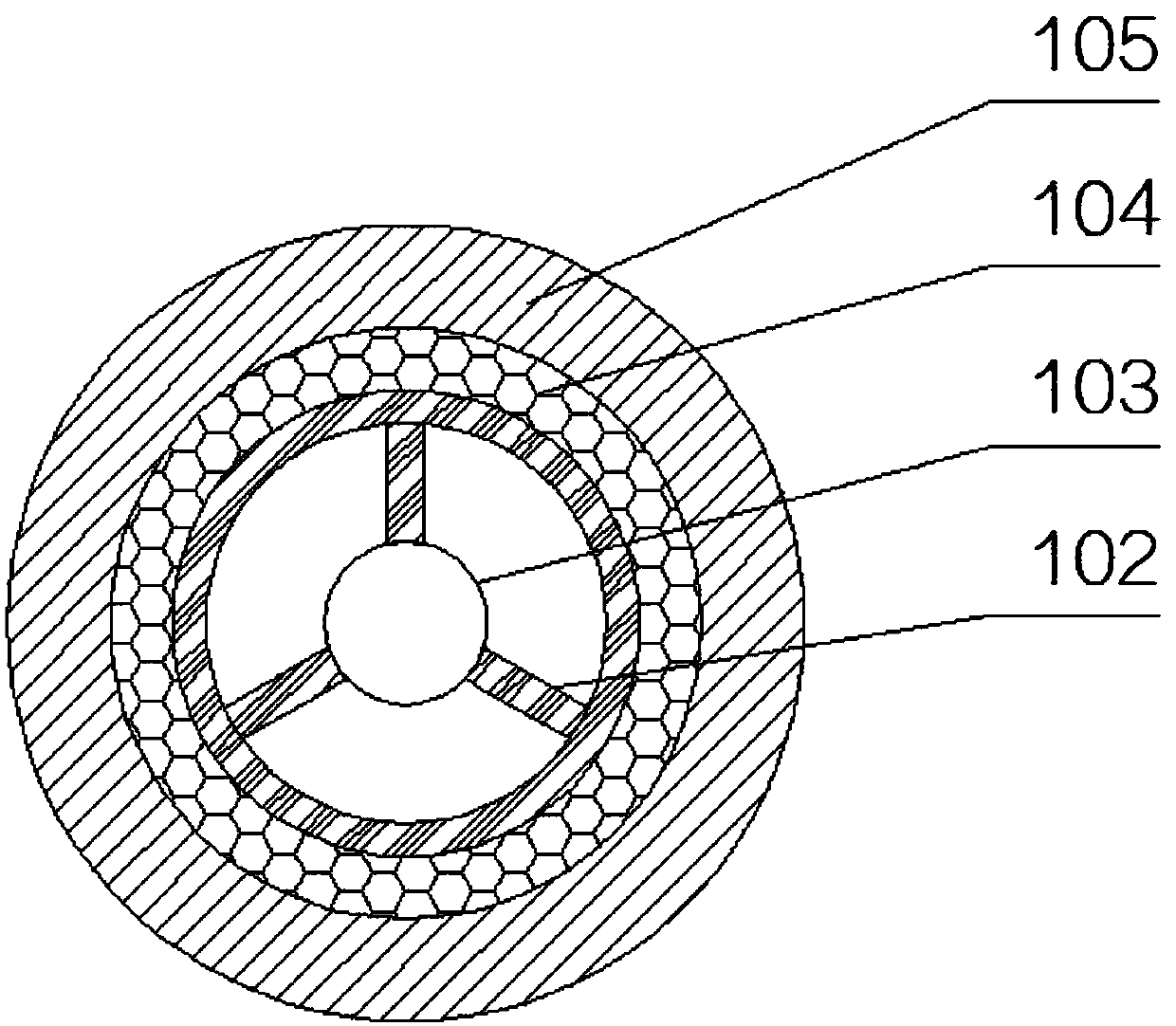 Self-rotation type bag type dust collector