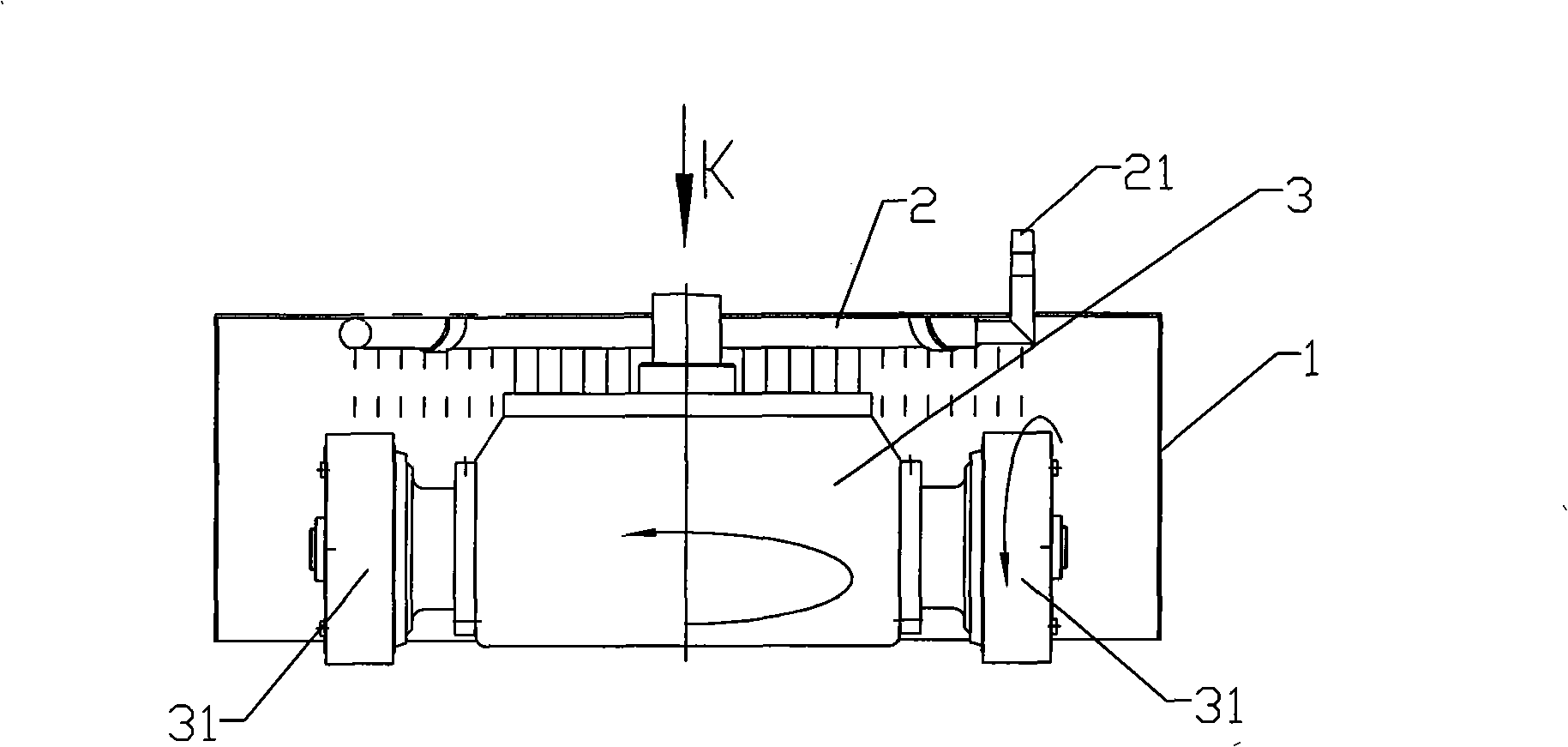 Novel rough coarse-grinding head cooling water supply facility