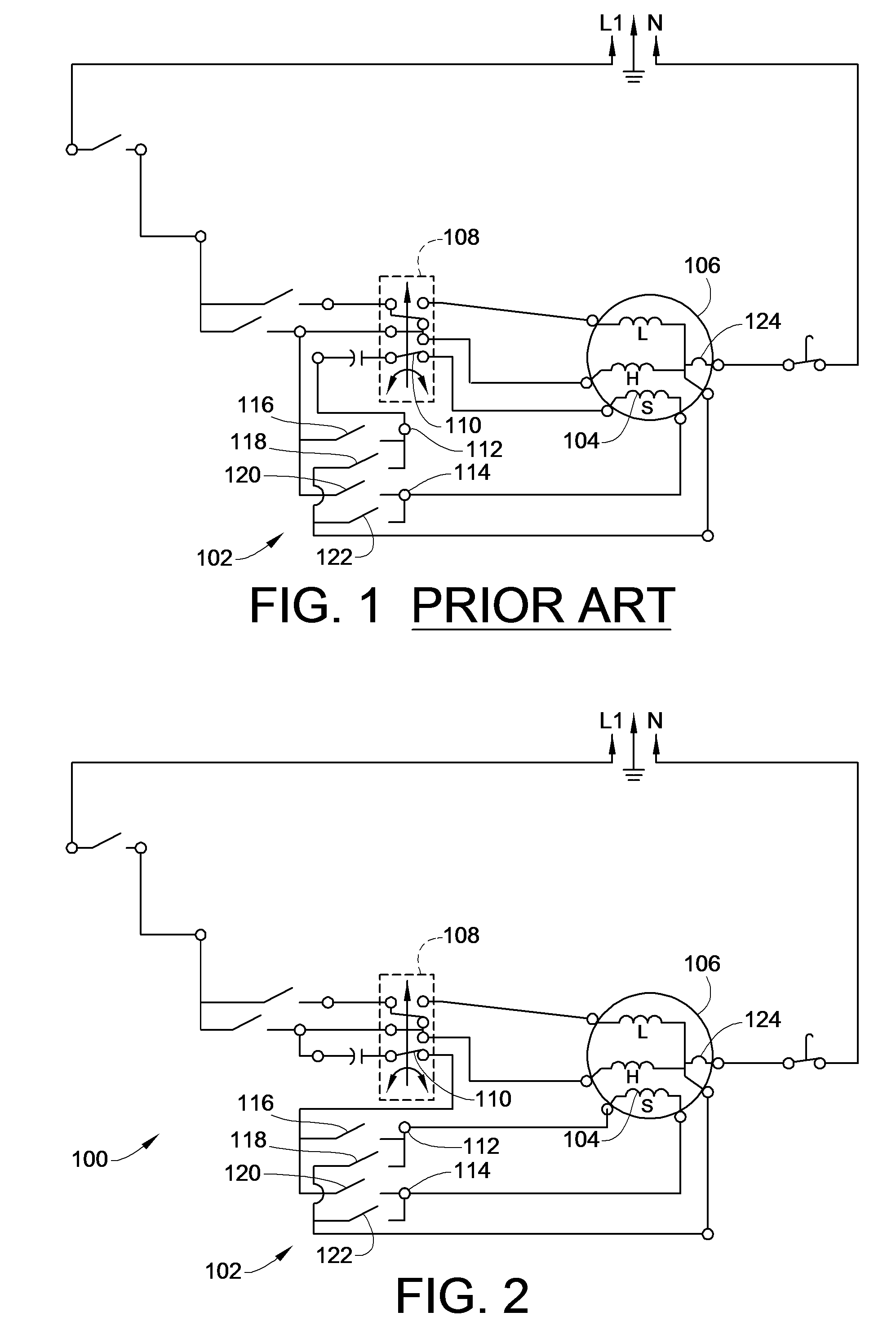 Washing machine wiring to reduce mechanical timer contact welding