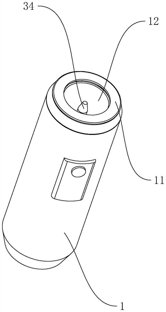 Electronic cigarette based on electromagnetic temperature control technology and control method thereof