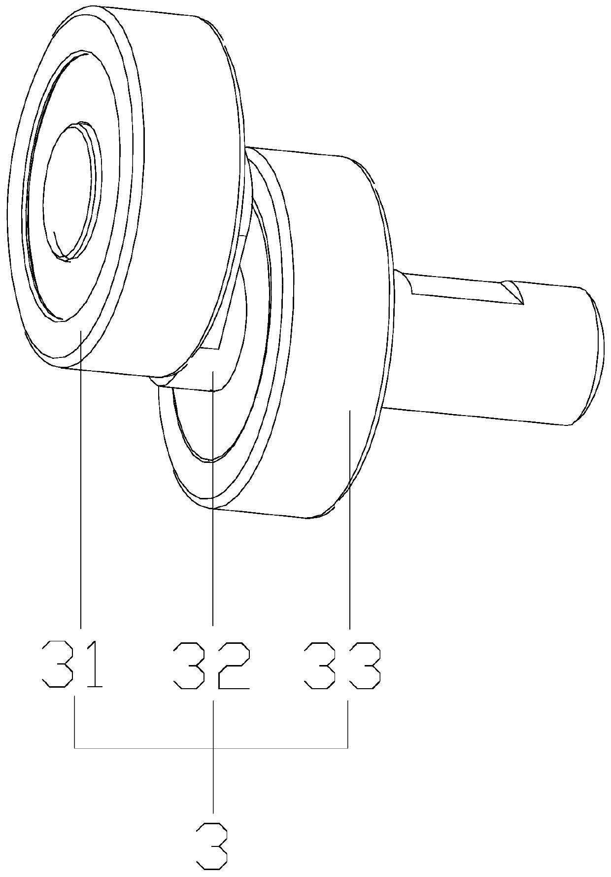 Take-up lever device, link mechanism and production process of link mechanism